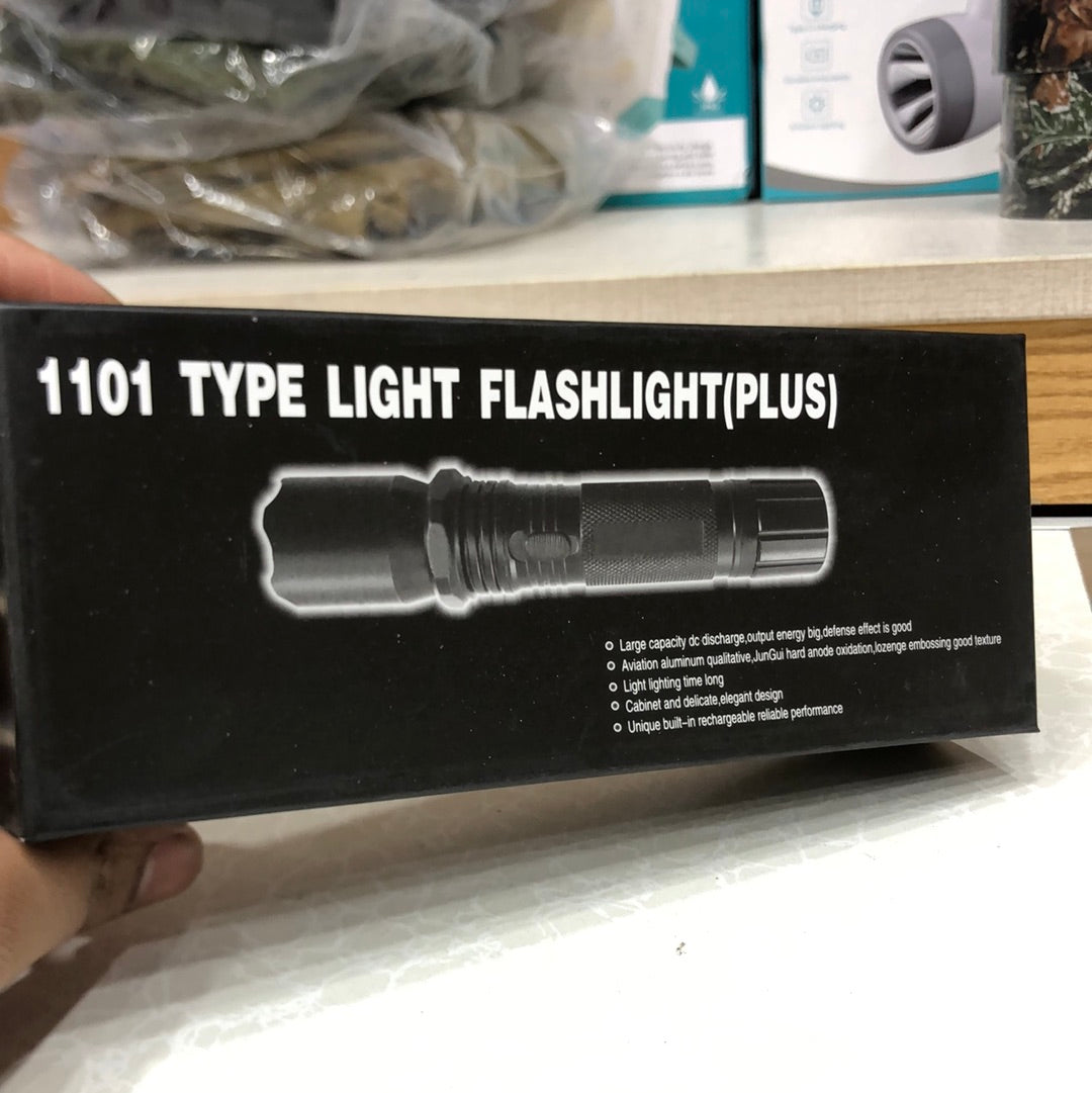 1101 Self Defense Electric Strong Power High Voltage Flashlight Torch