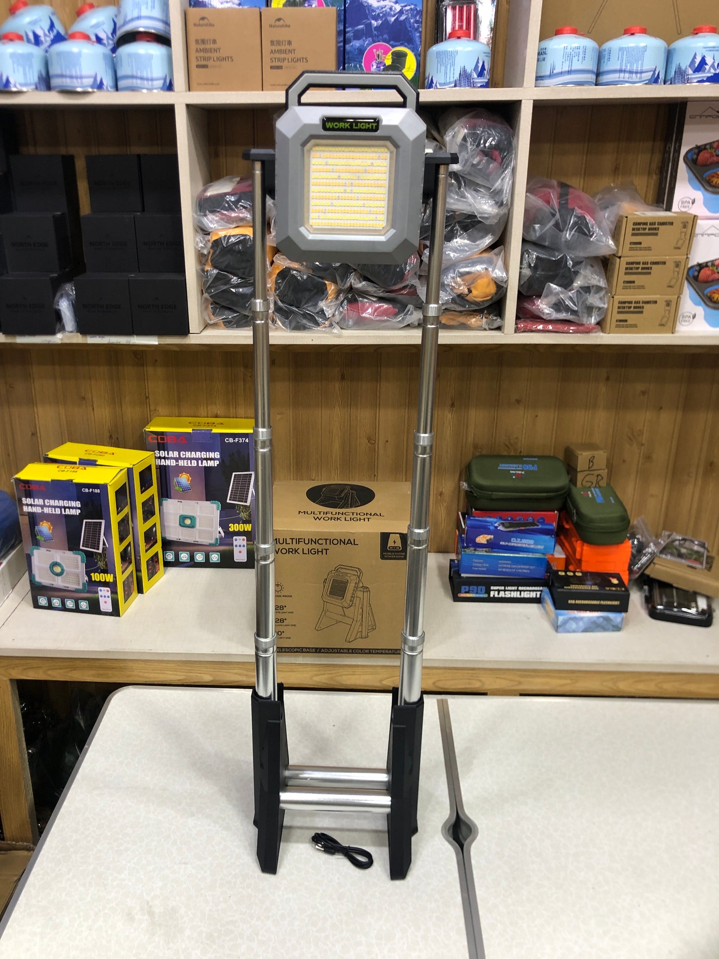 Telescopic Multifunctional Solar LED WORK LIGHT
