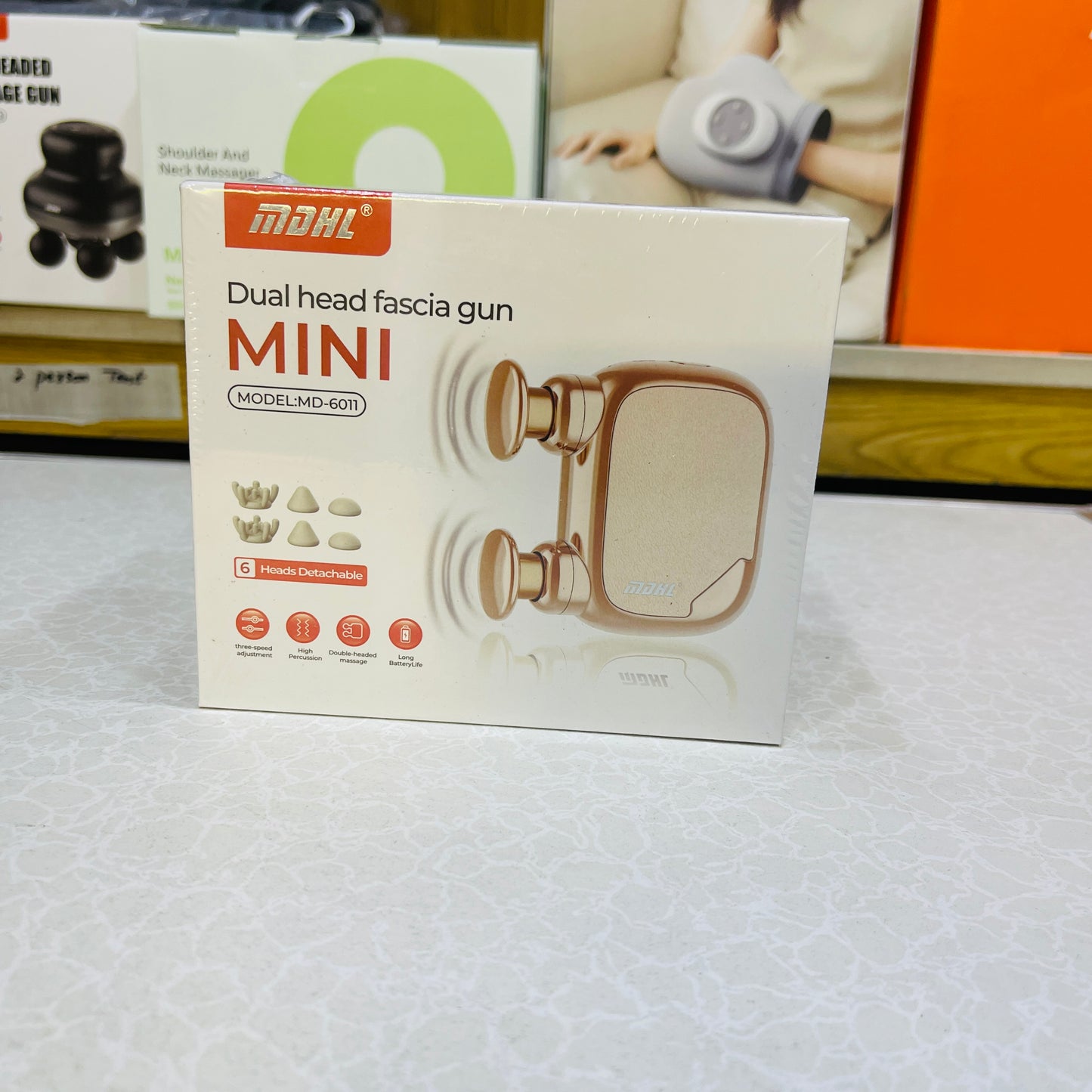 MDHL Dual Head Mini Facia Gun Massager