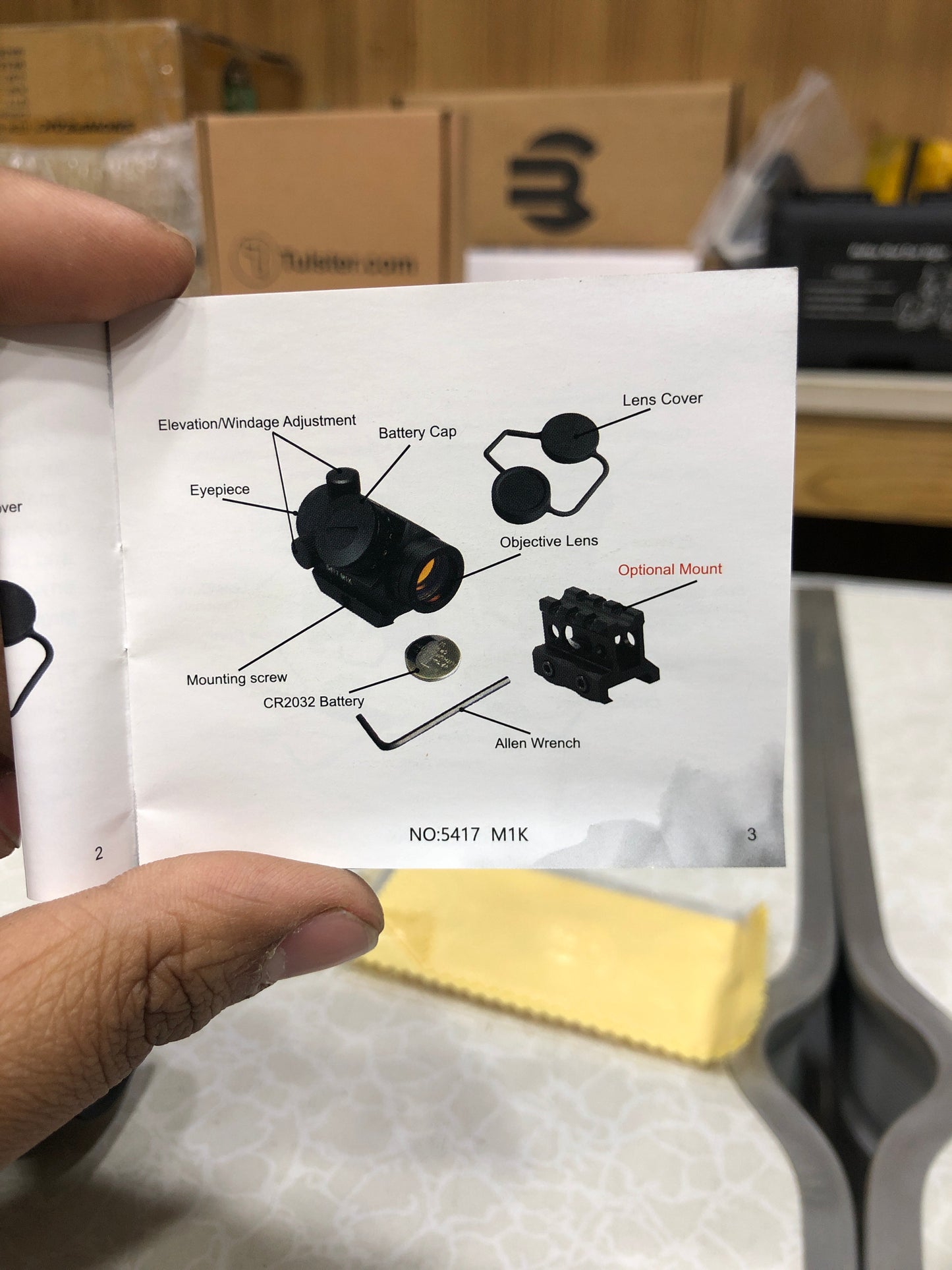 Waterproof & Fog-Proof Red Dot Scope With 1" Aluminum Riser Mount