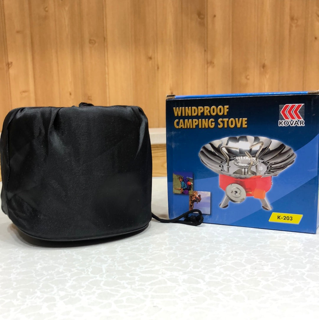 Windproof Portable Camping Stove With Butane Can