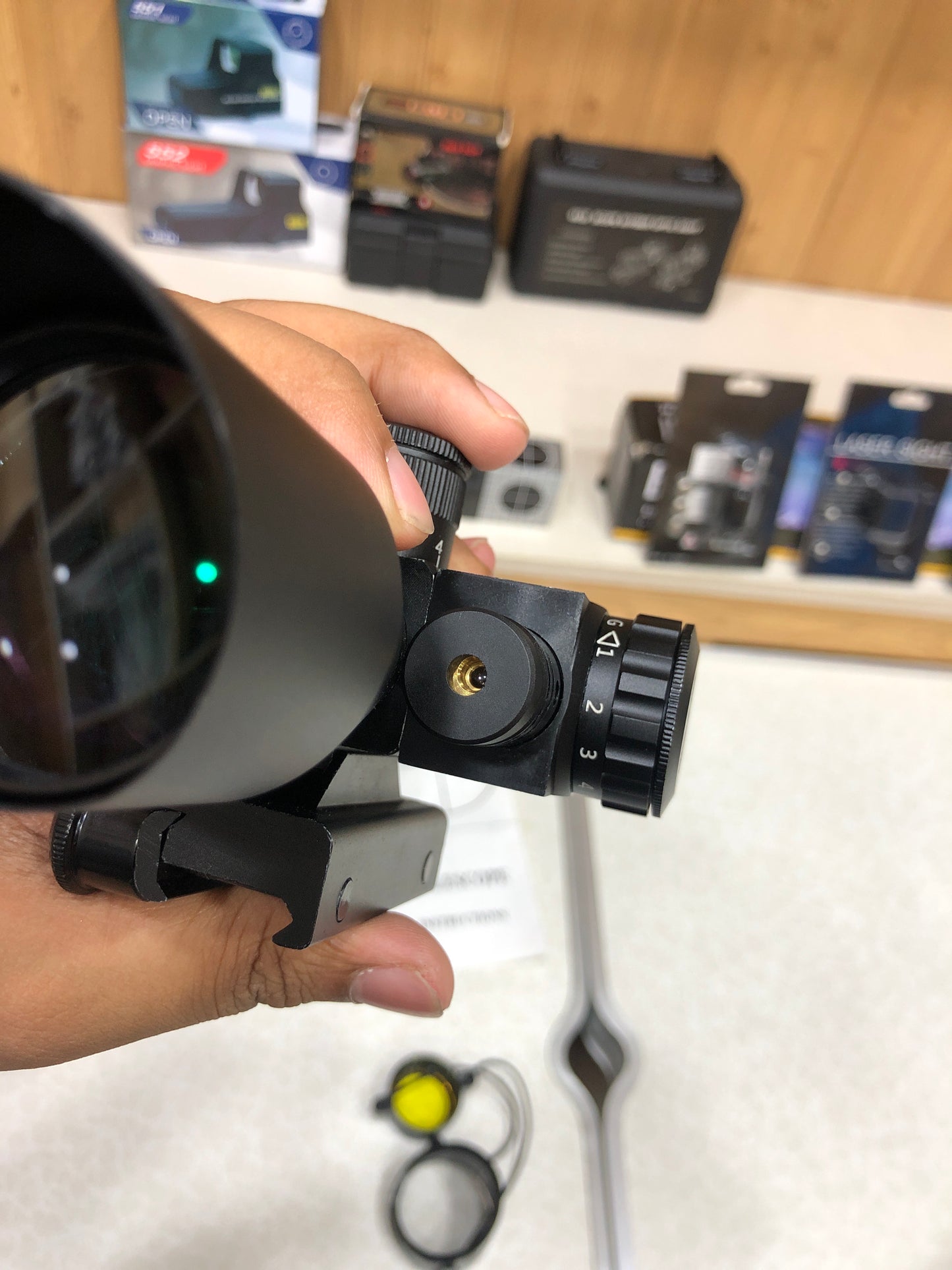 2.5-10x40 Double Illuminated Mil-dot + Red Laser Scope For Hunting