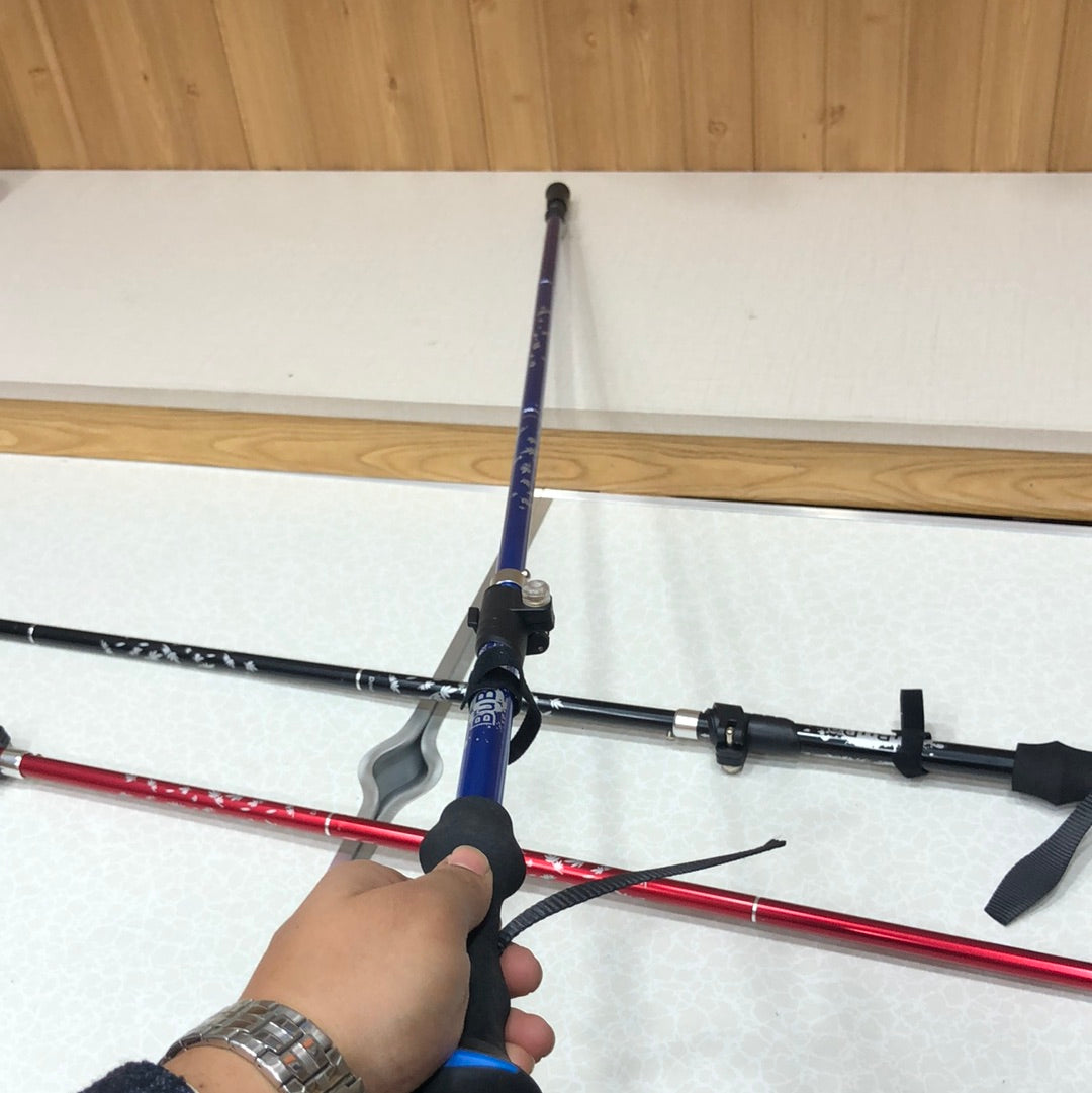 BUBUDA Folding Hiking Stick Portable Ultra Light Anti Shock