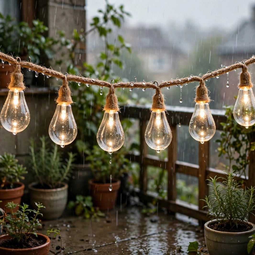 Halloween New 8 LED Retro String Light with Jute Rope