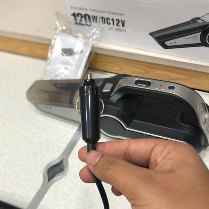 2-in-1  120W 12V Dc Portable Vacuum Cleaner & Air Compressor