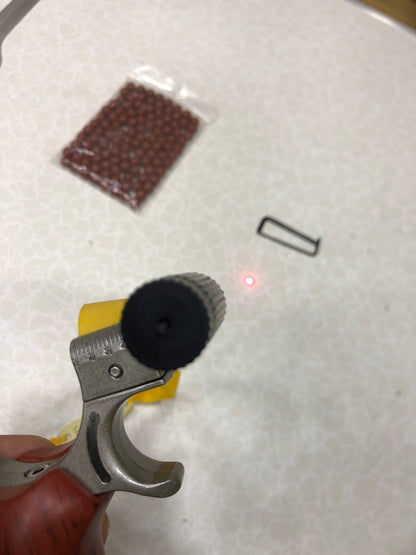 New Red Solid Wood Handle Slingshot With Laser Sight