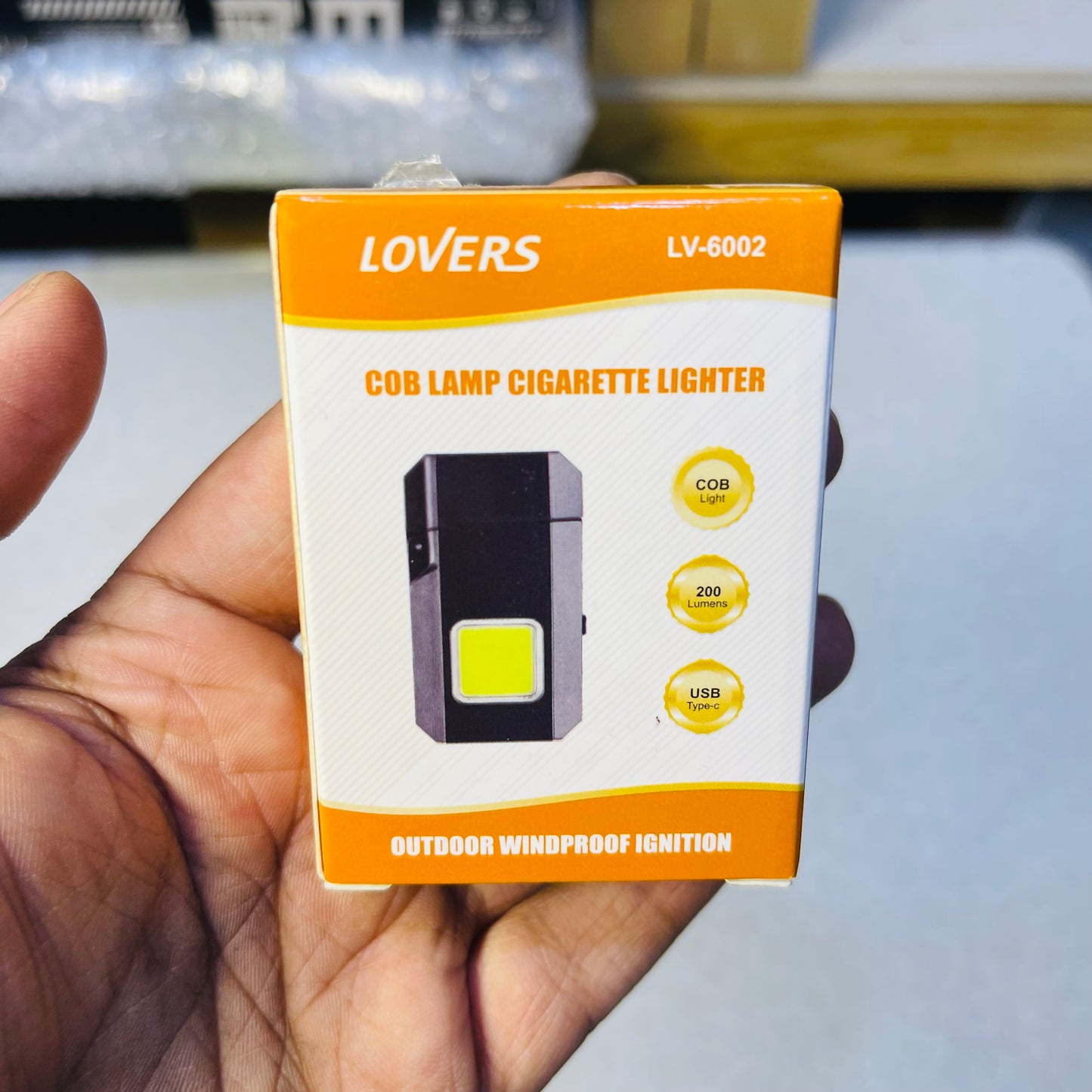 Lovers Multifunctional COB Lamp + Cigarette Lighter LV-6002