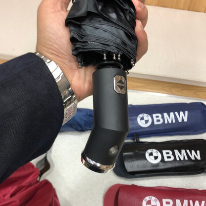 BMW Automatic Ten Fiber Bones Folding Umbrella With Led Light