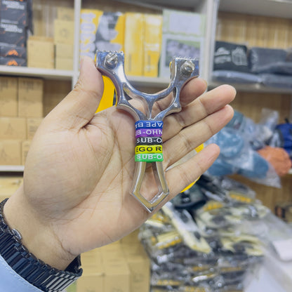 New Round Ring Rubber Design Alloy Slingshot
