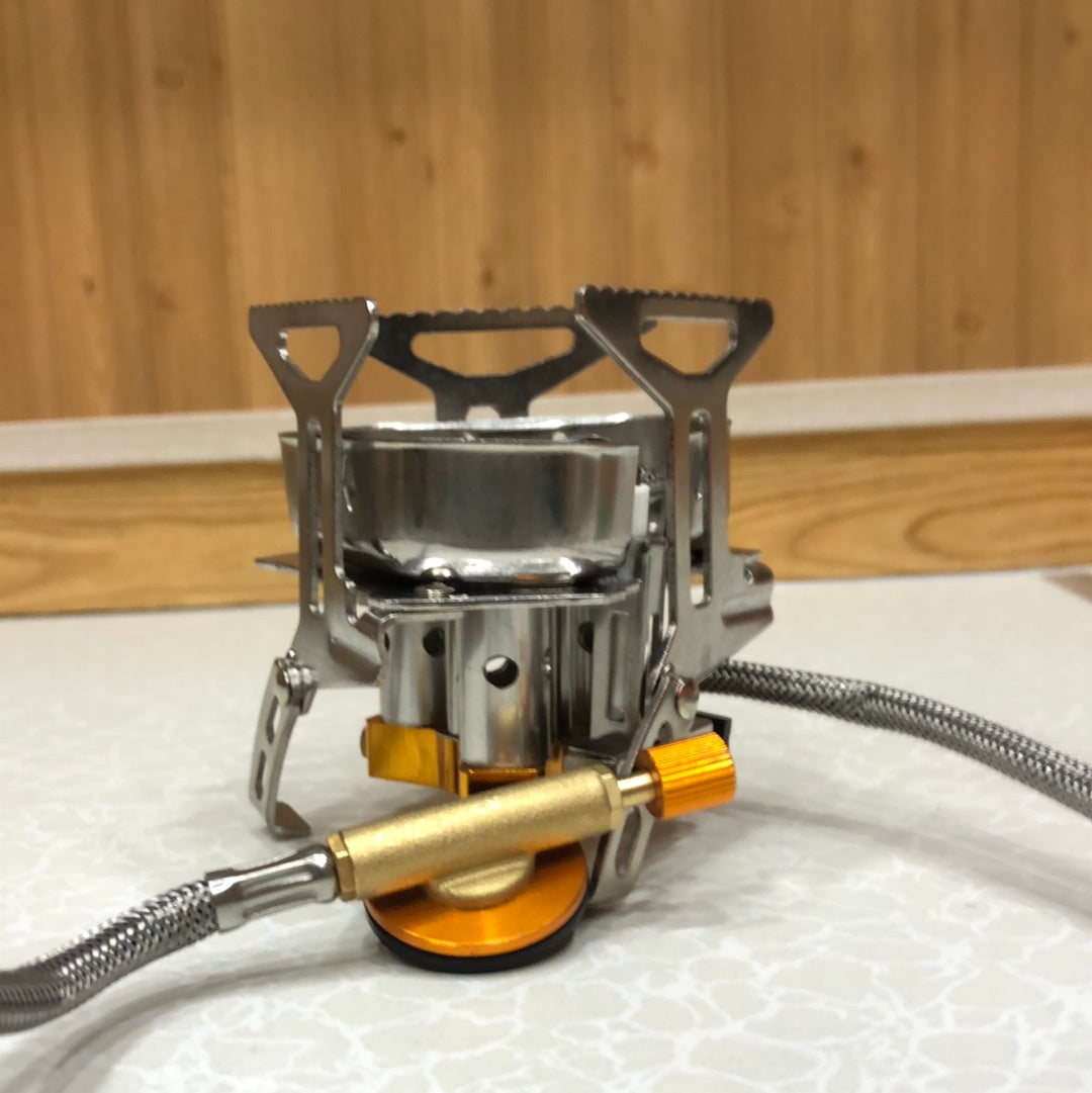 Camping Outdoor Portable Three Head Stove with Butane