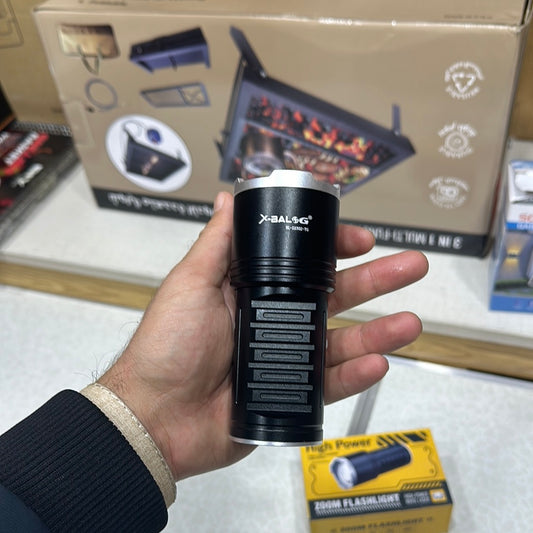 High Power Zoom Tactical White Laser Flashlight