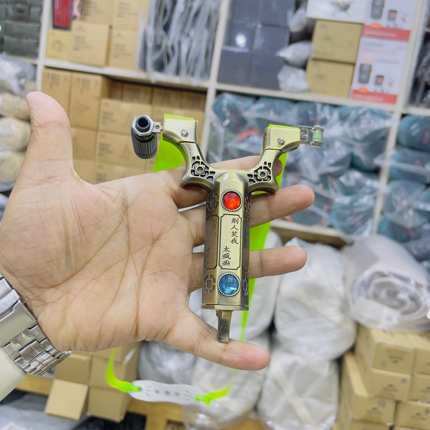 New High Quality Crystel Stone Design Slingshot