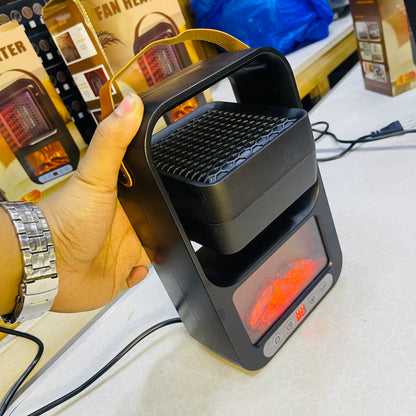 600W Ceramic Compact Electric Desktop Fan Heater 220V
