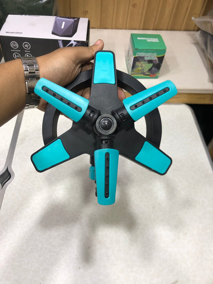 Glitter Rotating 3 head Sprinkler Blue