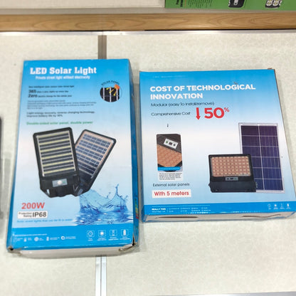 300W/200W New double side solar panel Design Solar Floodlight Outdoor