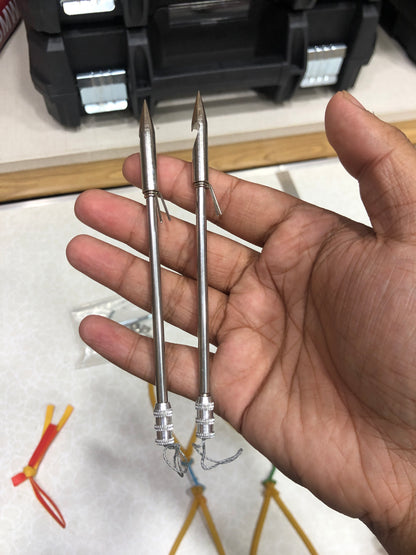 Metal Bow Head Catapult Slingshot with Fishing Reels for Outdoor Hunting