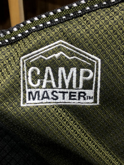 CAMP MASTER Deluxe Padded Cotton Portable Metal Arm Foldable Outdoor Chair