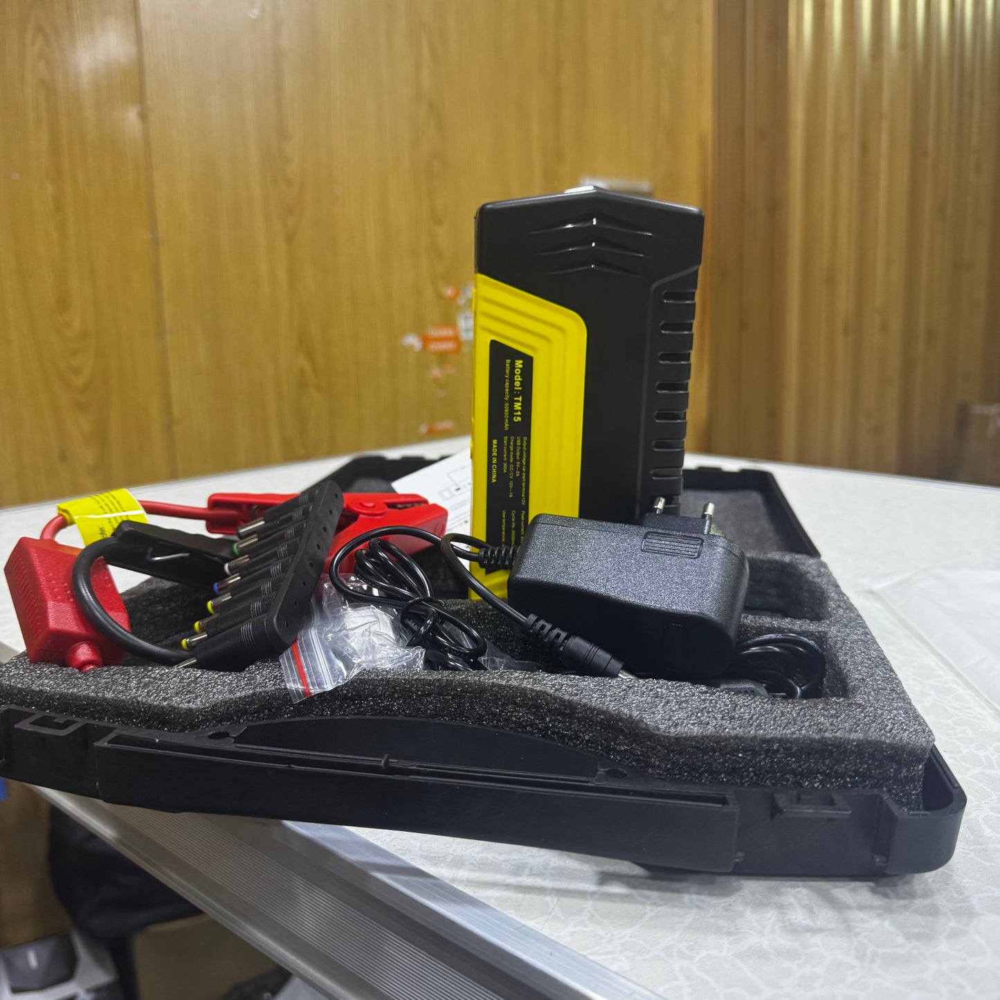 Powerful Car Jump Starter Battery Pack Rechargeable With Led