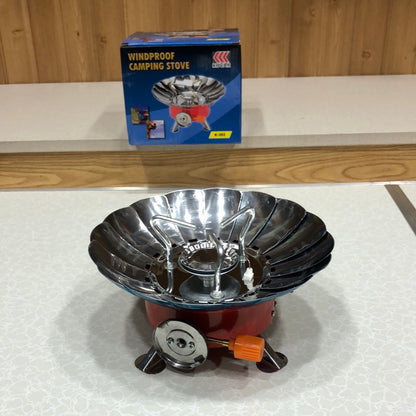 Windproof Portable Camping Stove With Butane Can