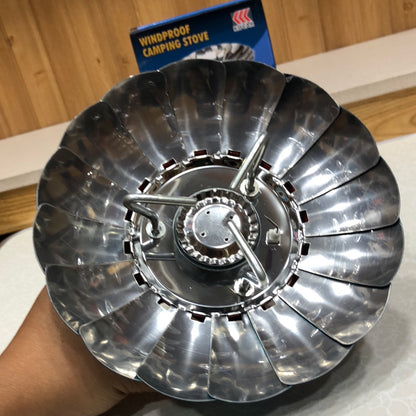 Windproof Portable Camping Stove With Butane Can