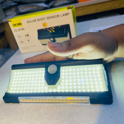 190 LED Outdoor Decoration Solar Wall Lamp With PIR Motion Sensor CL-S190