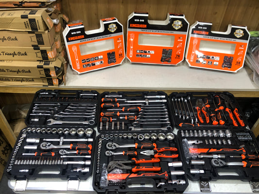KINGSQUEEN 58pcs/76pcs/82pcs Chromium Stainless Steel Tools Sets