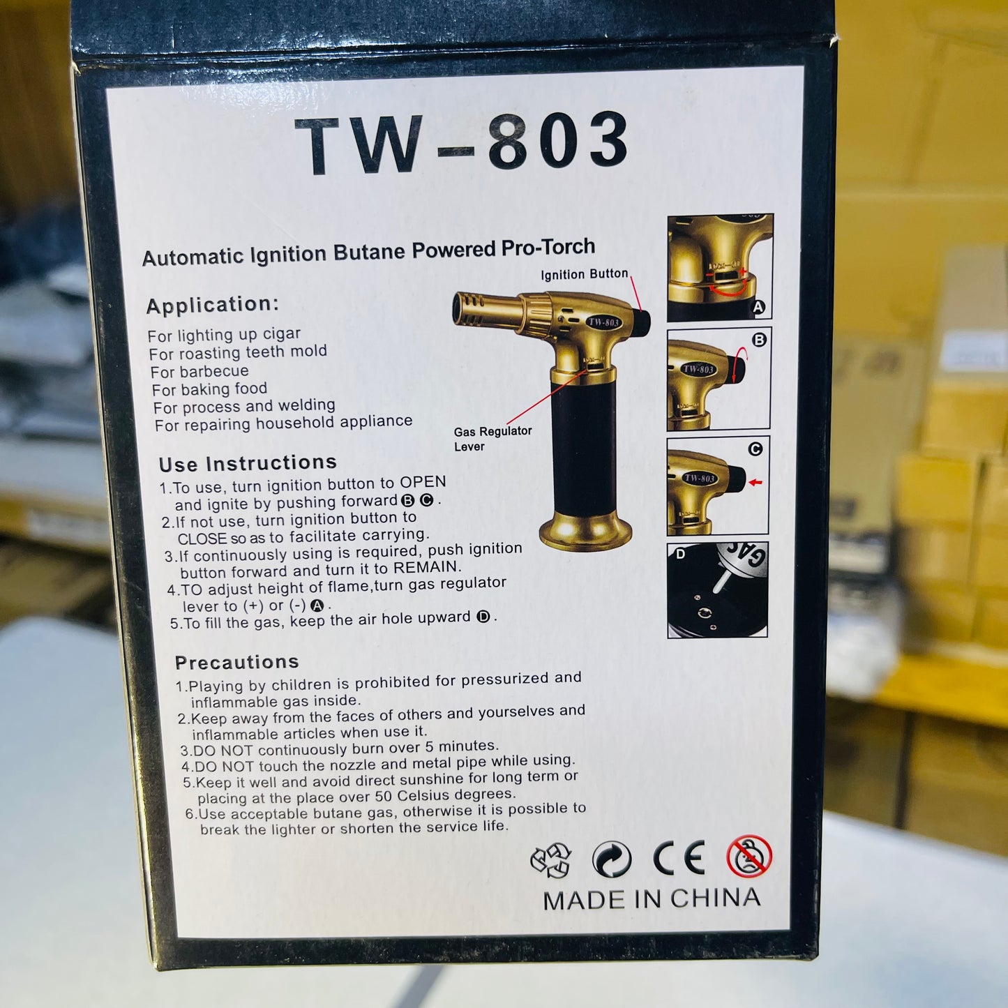 Jet Flame Gun Lighter TW-803