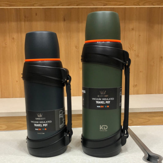 2L/2.5L Travel Thermos Flask Outdoor Stainless Steel Thermos 12 Hours Working