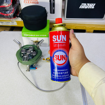 New Portable Five-Burner Metallic Travel Gas Stove With Bag MA-605