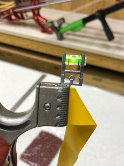 New Red Solid Wood Handle Slingshot With Laser Sight