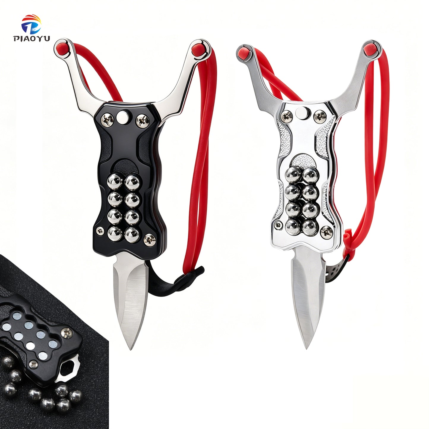 New Multifunctional EDC Hunting Mini Magnetic Slingshot With Ctical Knife