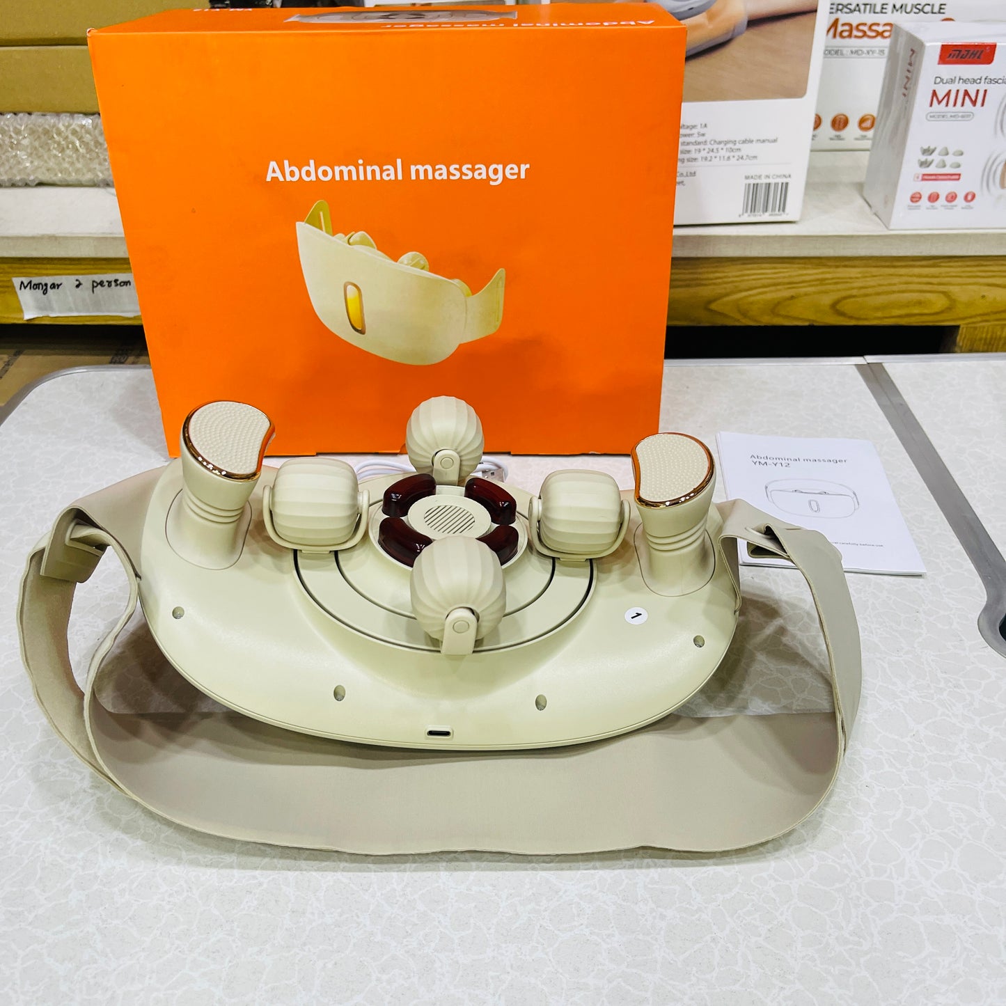 MDHL Electric Abdominal Massager Hot Compress For Belly Fat Reduction YM-Y12