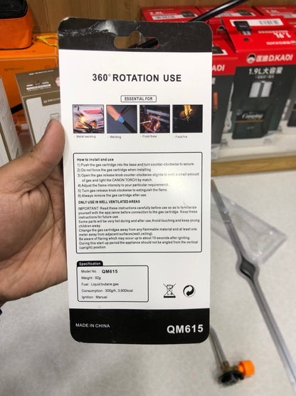 Welding Torch Burner Flame Gun With Butane Can