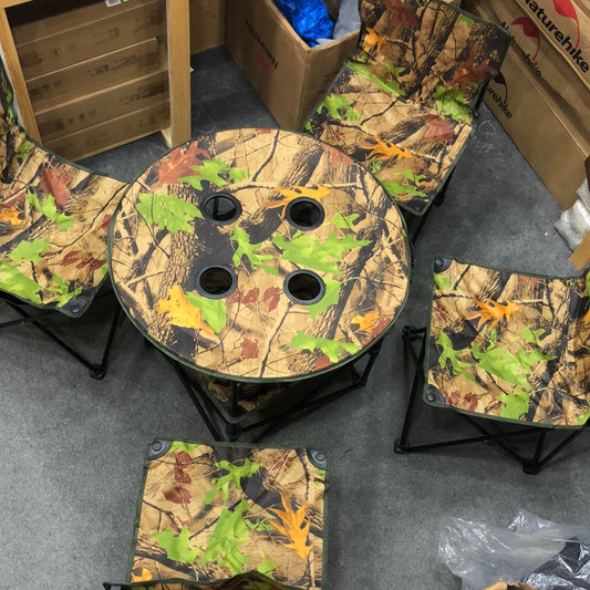 Camping Outdoor Chair Table Set With Bag