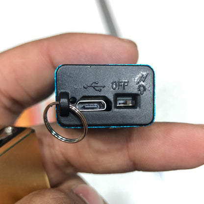 The Mini USB Keychain Stun Tool Rechargeable With LED Flashlight