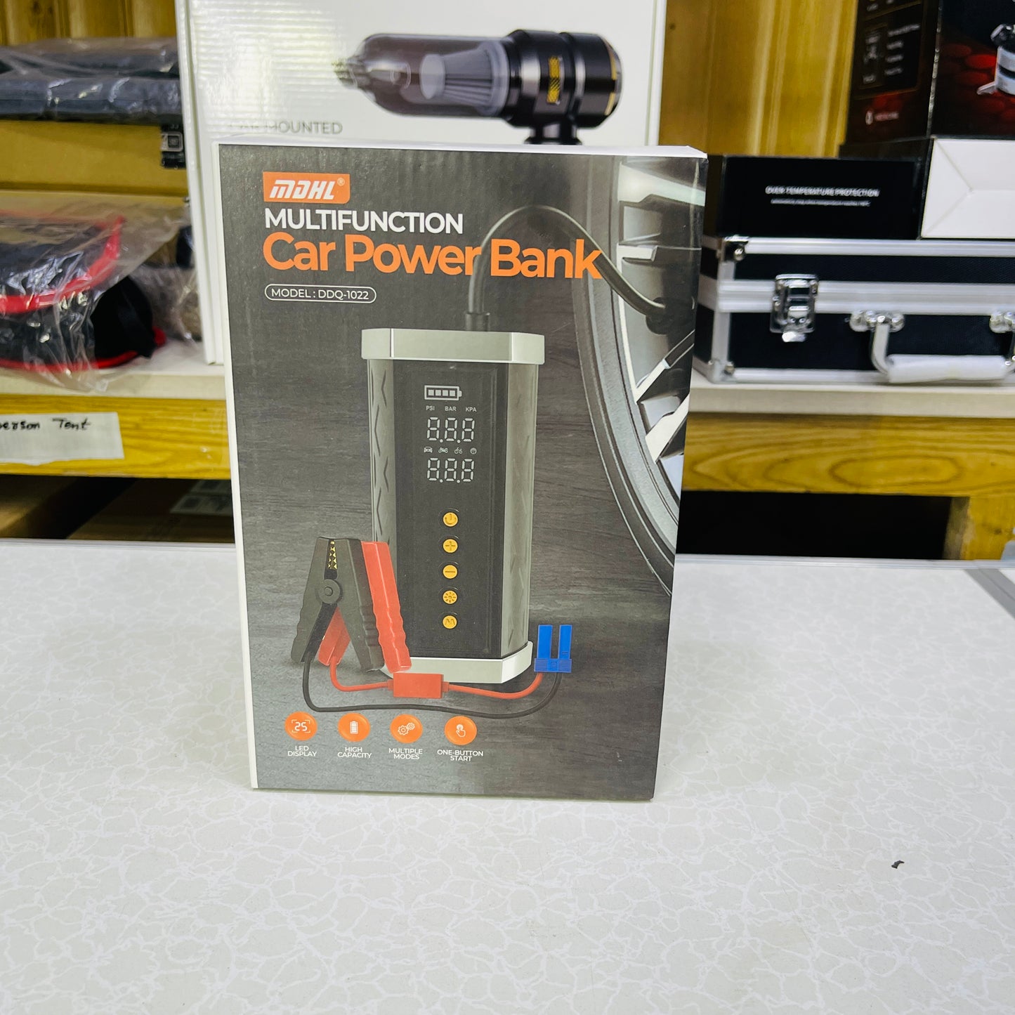 MDHL Multifunctional Car Jump-Starter + Inflator & Power Bank