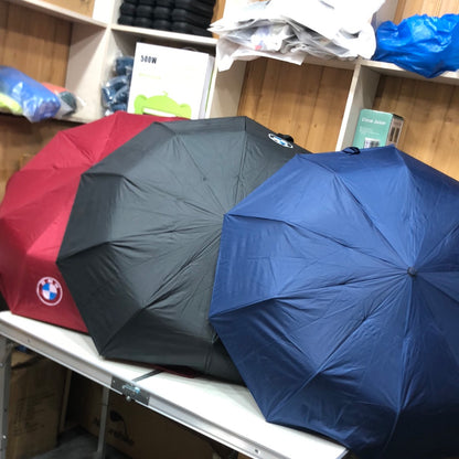 BMW Automatic Ten Fiber Bones Folding Umbrella With Led Light