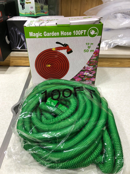 75FT/100FT Multifunctional Garden Hose Pipe With Jet Spray