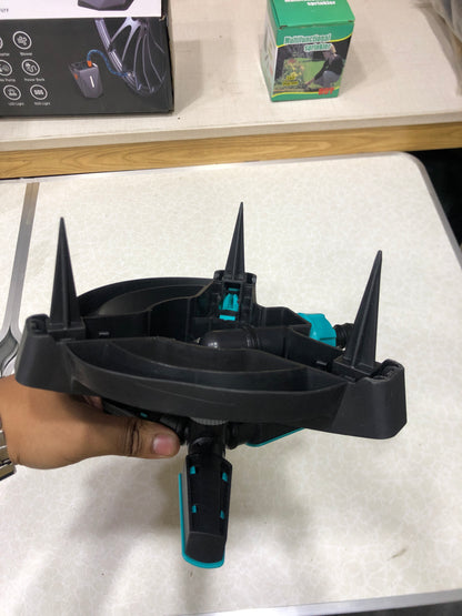 Glitter Rotating 3 head Sprinkler Blue