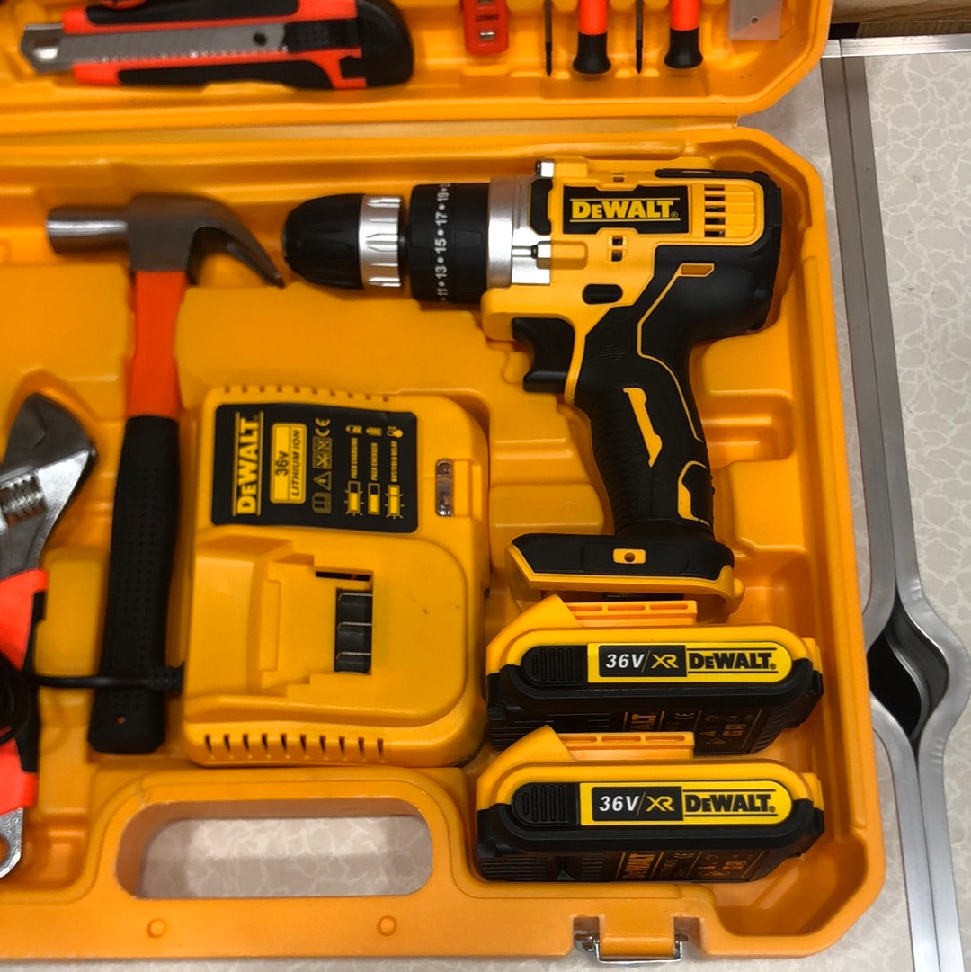 DEWALT Household 36V Lithium-Ion Cordless Screwdriver Drill Set With Box