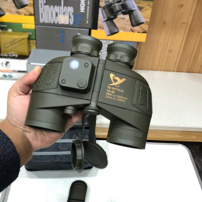 10x50 Waterproof Military Binoculars Built-in Compass