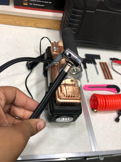 New Car Air Compressor Puncture Tool Kit With Box