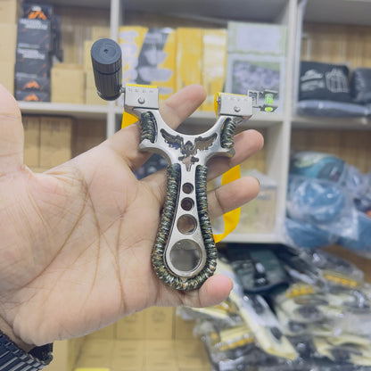 Outdoor Professional Camo Paracord Stainless Steel Slingshot