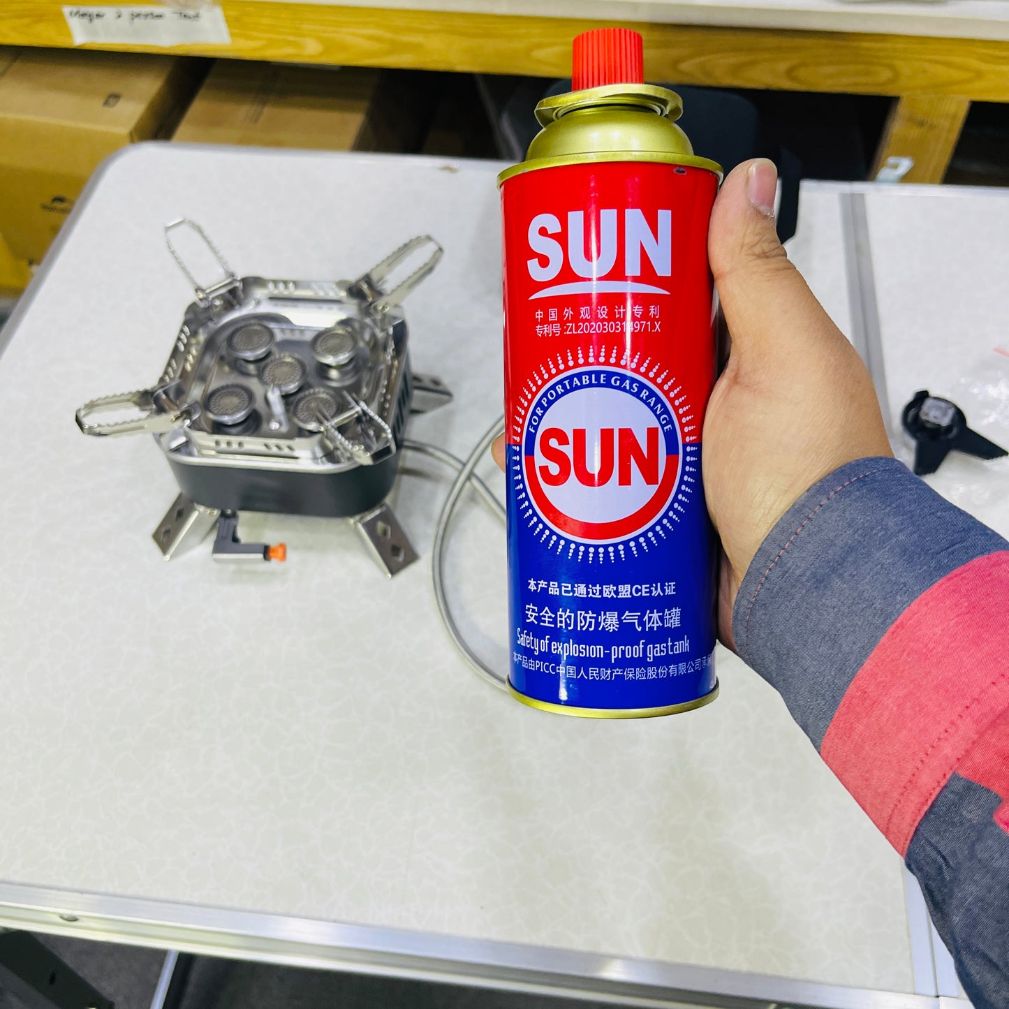 High-Performance 15800W Stainless Steel Outdoor Camping Stove