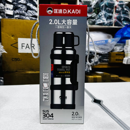 New 2L D.Kadi  Hot & Cool Insulated Thermos