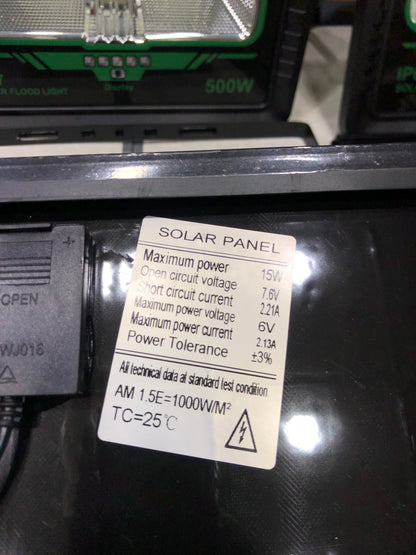 GDSuper 300W/500W/600W Solar Flood Light Remote Control