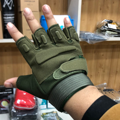 Battle Wolf Half Fingers Gloves