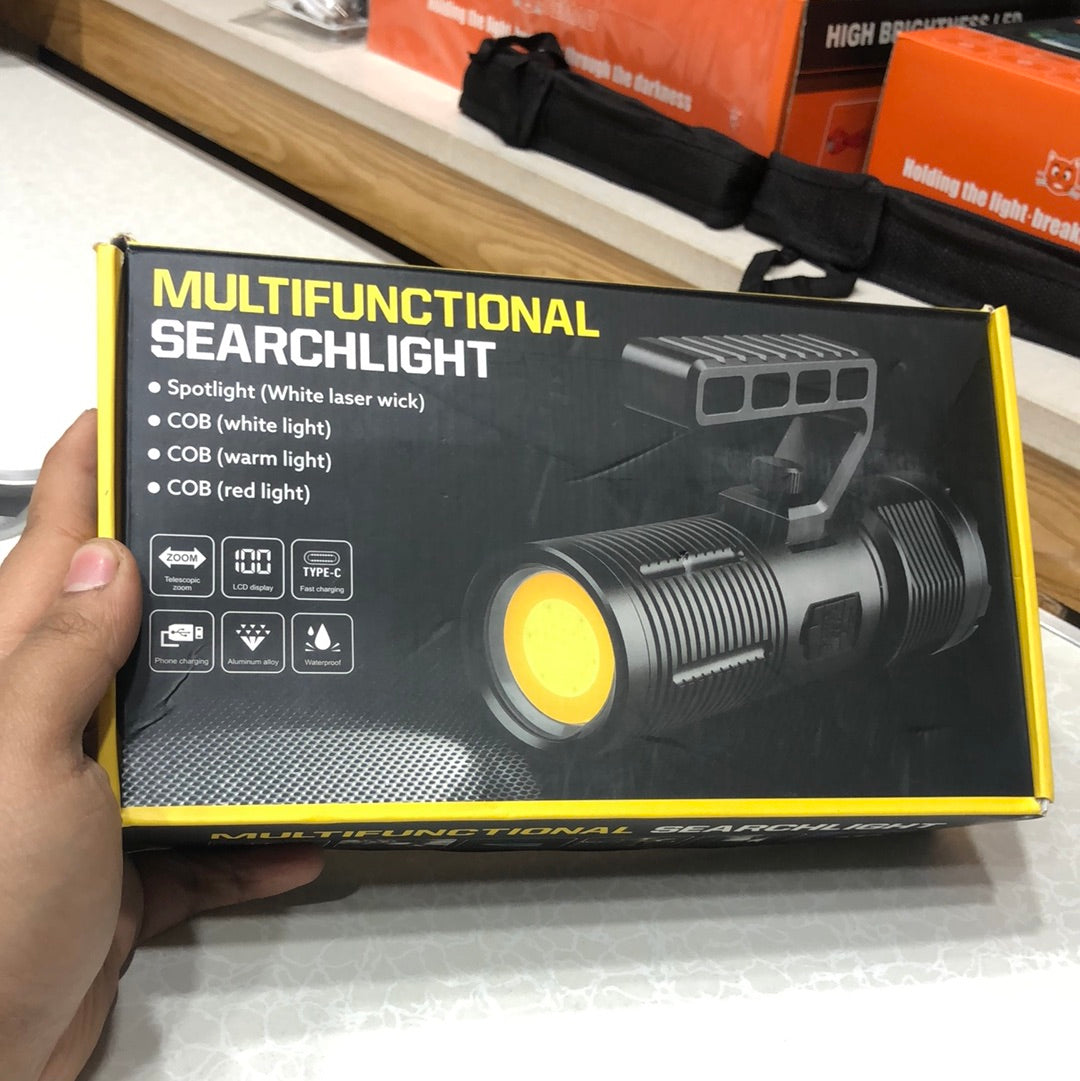 Pro 30W 16Core LED+COB Handheld Searchlight Zoomable