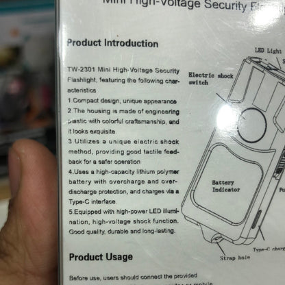 Transparent Body Micro Stun Gun TW 2301