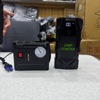 Portable Car Power Jump Starter + Power Banks Emergency Power Tool